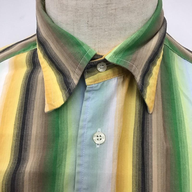 ラコステ LACOSTE シャツ、ブラウス 半袖 半袖シャツ ストライプシャツ ポケットシャツ 3 ストライプ マルチカラー / マルチカラー /  メンズ USED 古着 中古 10125763