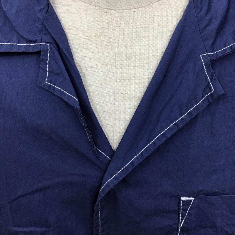 ザラ ZARA シャツ、ブラウス 半袖 L 無地 紺 / ネイビー /  メンズ USED 古着 中古 10128319