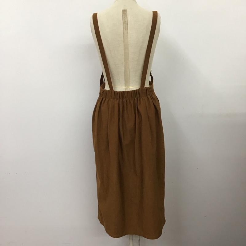 ダブルクローゼット w closet スカート ロングスカート 61112-6 サス付きスカート M 無地 茶 / ブラウン /  レディース USED 古着 中古 10116932