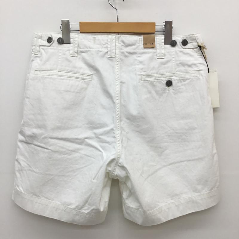 ダブルアールエル ラルフローレン RRL RALPH LAUREN パンツ ショートパンツ 34インチ 無地 白 / ホワイト /  メンズ USED 古着 中古 10118507