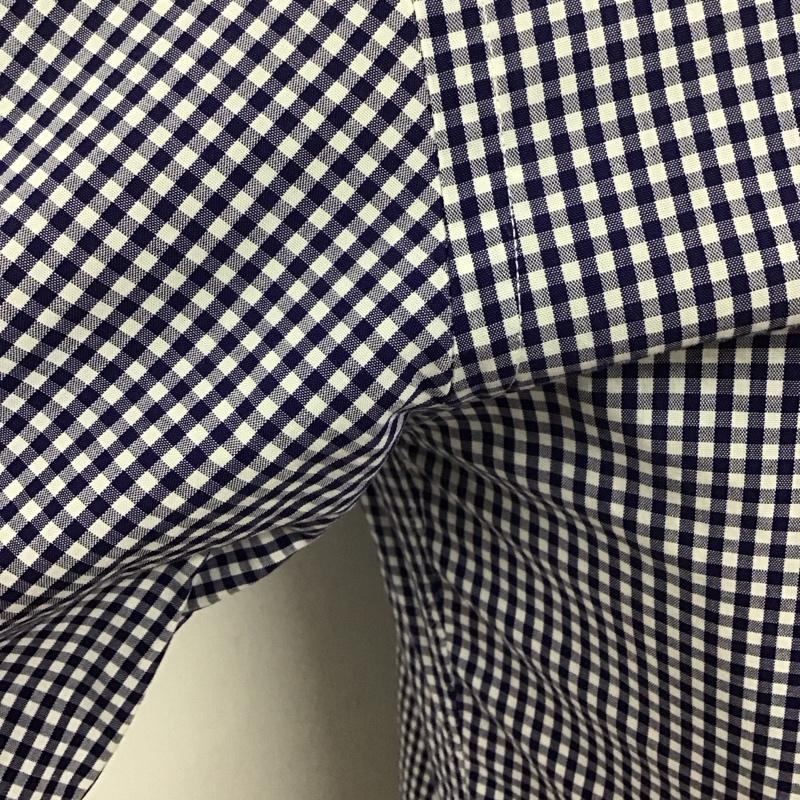 ディア ザムラーソロ Der SAMMLER SOLO シャツ、ブラウス 長袖 長袖シャツ チェックシャツ カラーシャツ ボタンダウンシャツ S チェック 白 / ホワイト / X 青 / ブルー /  メンズ USED 古着 中古 10125330