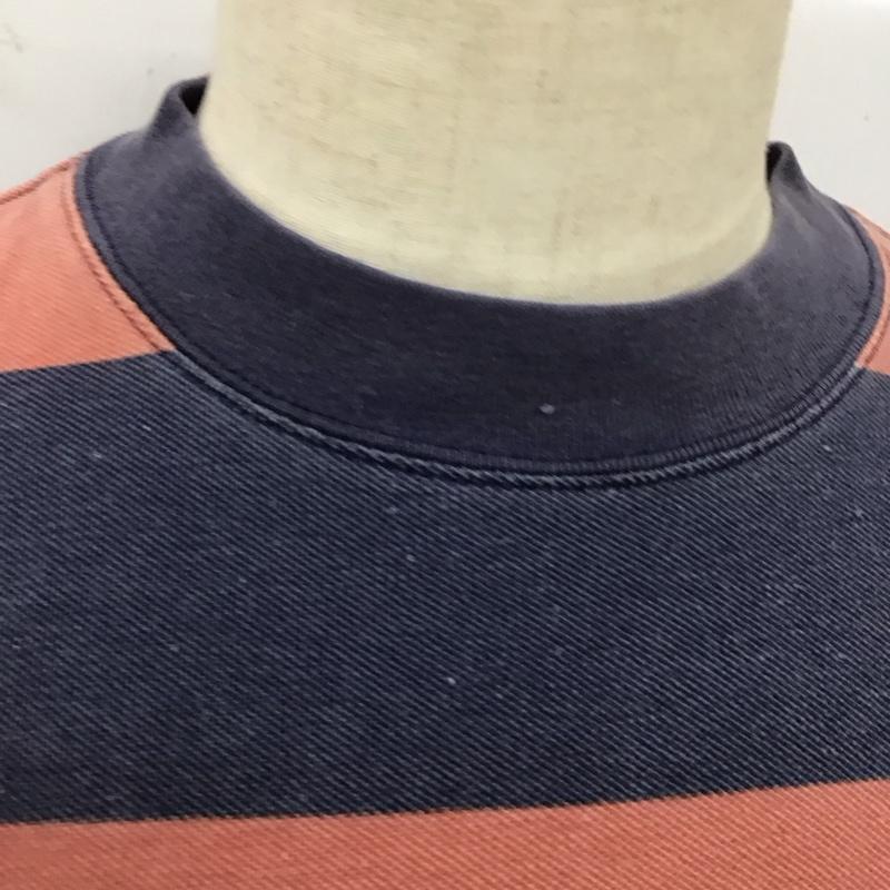 ギャップ GAP Tシャツ 半袖 90年代 胸ポケット L ボーダー柄 桃 / ピンク / X 紺 / ネイビー /  メンズ USED 古着 中古 10112664