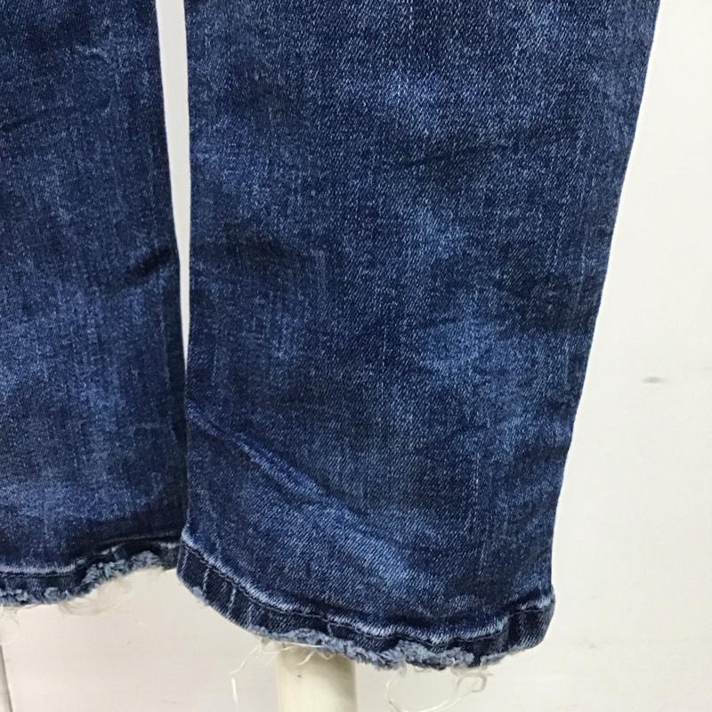 ザラ ZARA パンツ デニム、ジーンズ 5252 041 401 スキニー ストレッチ ダメージ加工 青 / ブルー /  レディース USED 古着 中古 10117246