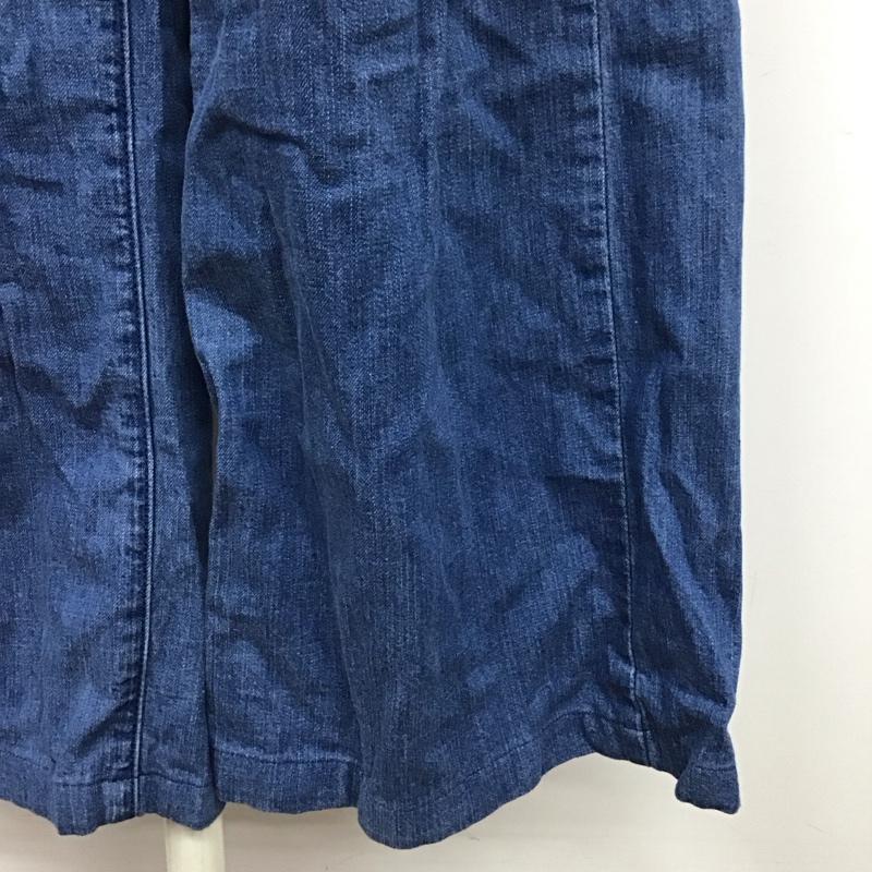 ニコアンド niko and... パンツ デニム、ジーンズ st63dl06sw ワイドパンツ L 無地 インディゴ / インディゴ /  レディース USED 古着 中古 10121195
