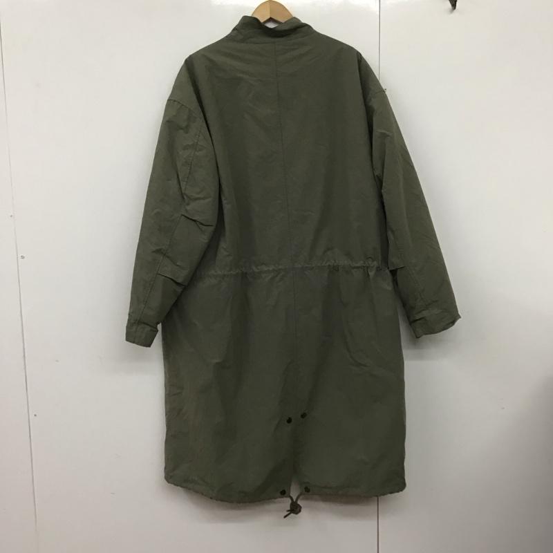 ザラ ZARA ジャケット、上着 ジャンパー、ブルゾン ジップアップジャケット アウター ミリタリージャケット ロングジャケット M 無地 カーキ / カーキ /  メンズ USED 古着 中古 10141325