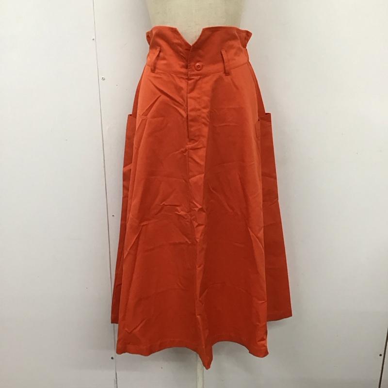ジーナシス JEANASIS スカート ロングスカート js050230ad FREE 無地 橙 / オレンジ /  レディース USED 古着 中古 10121259