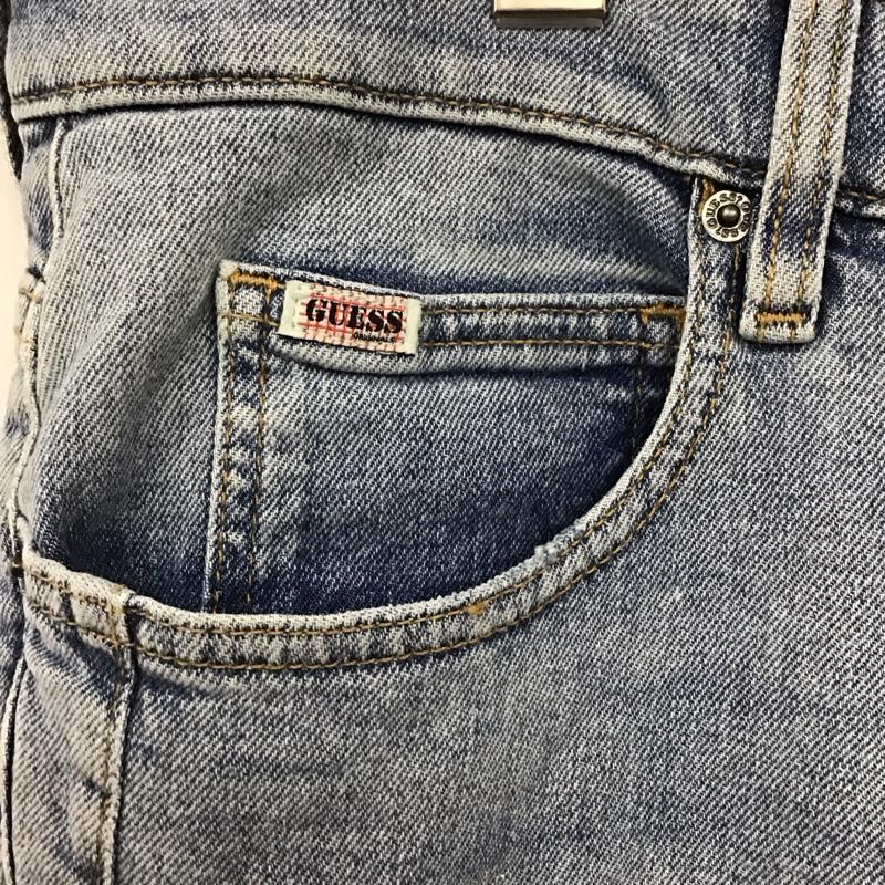 ゲス Guess パンツ デニム、ジーンズ デニムパンツ スリムパンツ ストレッチパンツ ジーンズ 34 ロゴ、文字 インディゴ / インディゴ /  メンズ USED 古着 中古 10119453