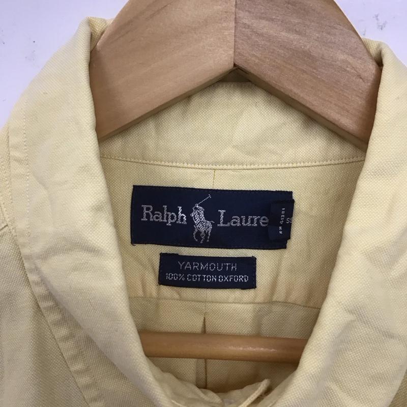 ラルフローレン RALPHLAUREN シャツ、ブラウス 長袖 ボタンダウンシャツ 無地 黄 / イエロー /  メンズ USED 古着 中古 10128547