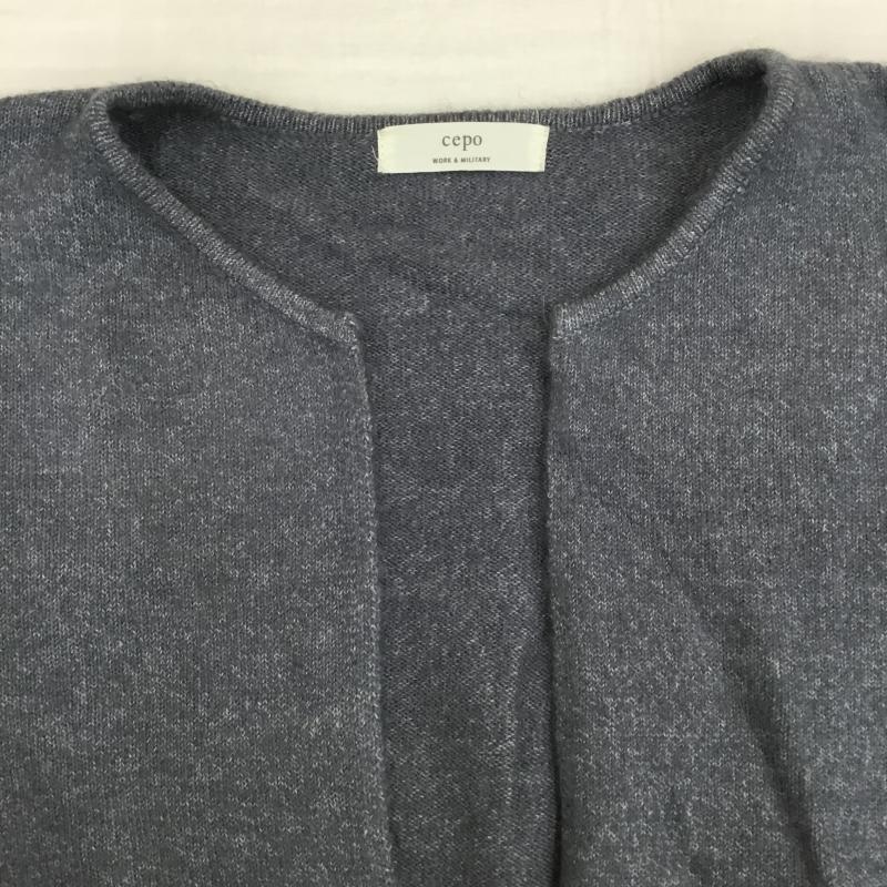 セポ cepo ニット、セーター 長袖 CFL-2145 M 無地 灰 / グレー /  レディース USED 古着 中古 10142854