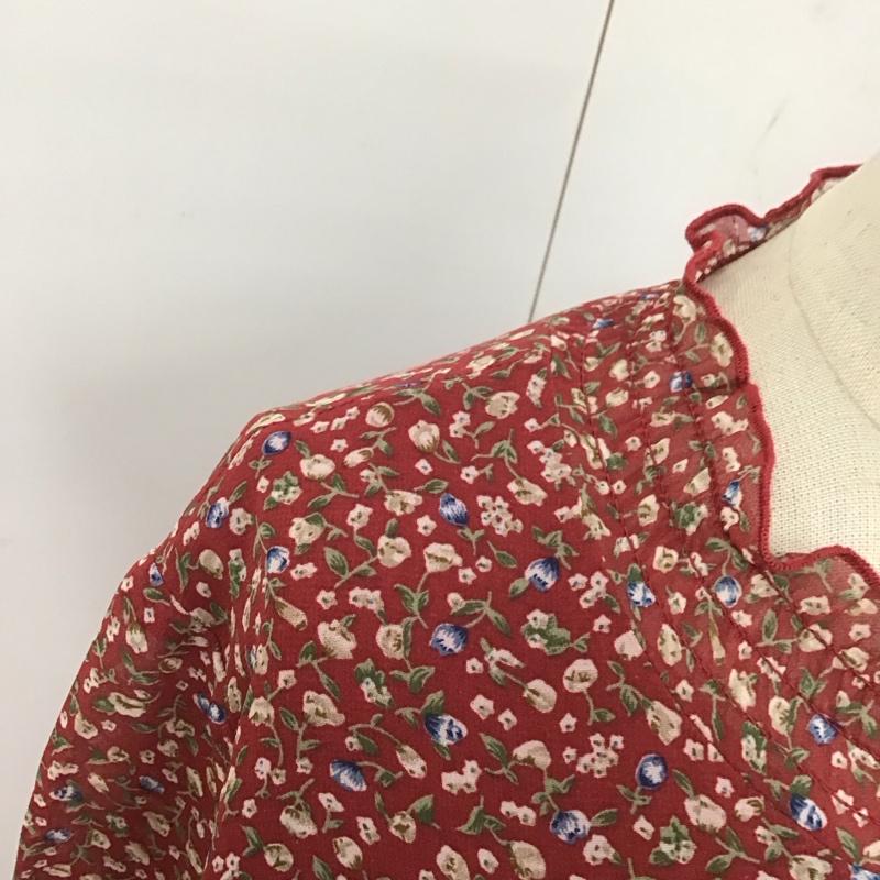 マジェスティックレゴン MAJESTIC LEGON ワンピース ひざ丈スカート 1085065220 ミニフラワーワンピース M 花柄 赤 / レッド /  レディース USED 古着 中古 10114017