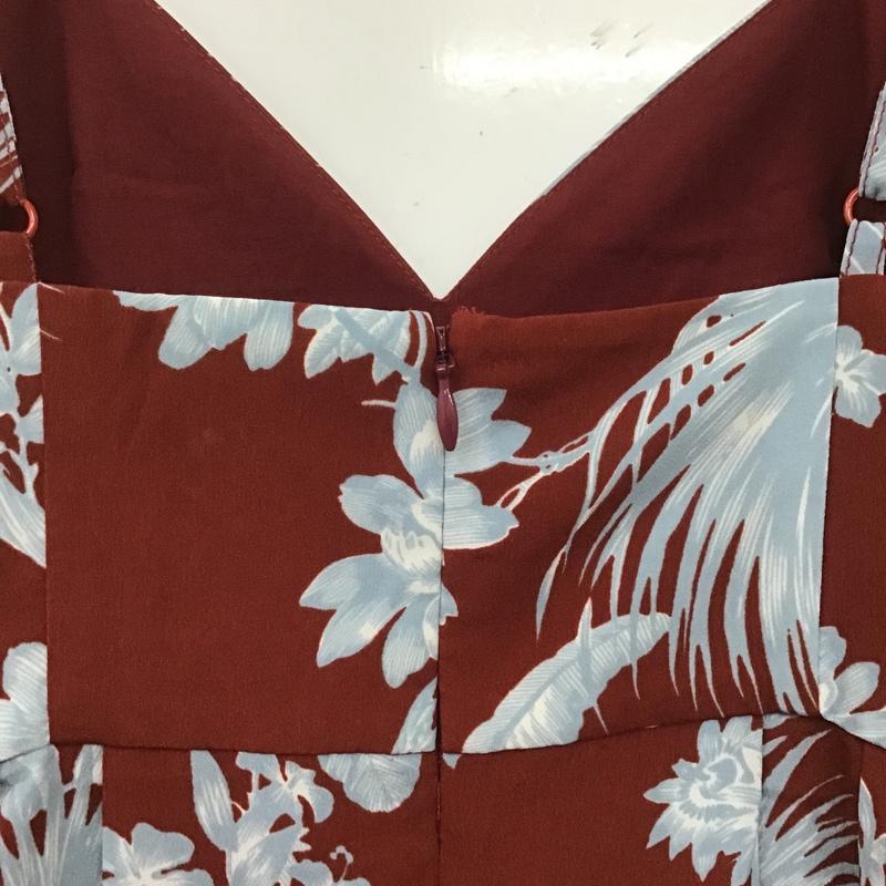 スライ SLY ワンピース ロングスカート 030CSK33-7580 EXOTIC PLANTS OP キャミワンピース 1 花柄 えんじ / ワインレッド /  レディース USED 古着 中古 10107172