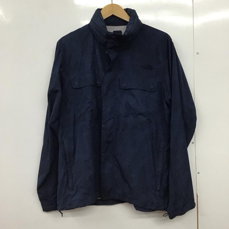 ザノースフェイス THE NORTH FACE ジャケット、上着 ジャンパー、ブルゾン np21551 ノベルティグローブトレッカージャケット ナイロンジャケット L ロゴ、文字 紺 / ネイビー /  メンズ USED 古着 中古 10150095