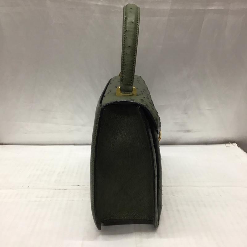 古着 USED ハンドバッグ ハンドバッグ 皮革 無地 カーキ / カーキ /  レディース USED 古着 中古 10112181