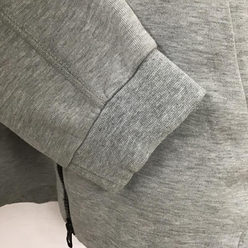 ナイキ NIKE パーカー 長袖 616758-063 ジップアップパーカー ジップアップジャケット L ロゴ、文字 青 / ブルー / X 灰 / グレー /  メンズ USED 古着 中古 10148753