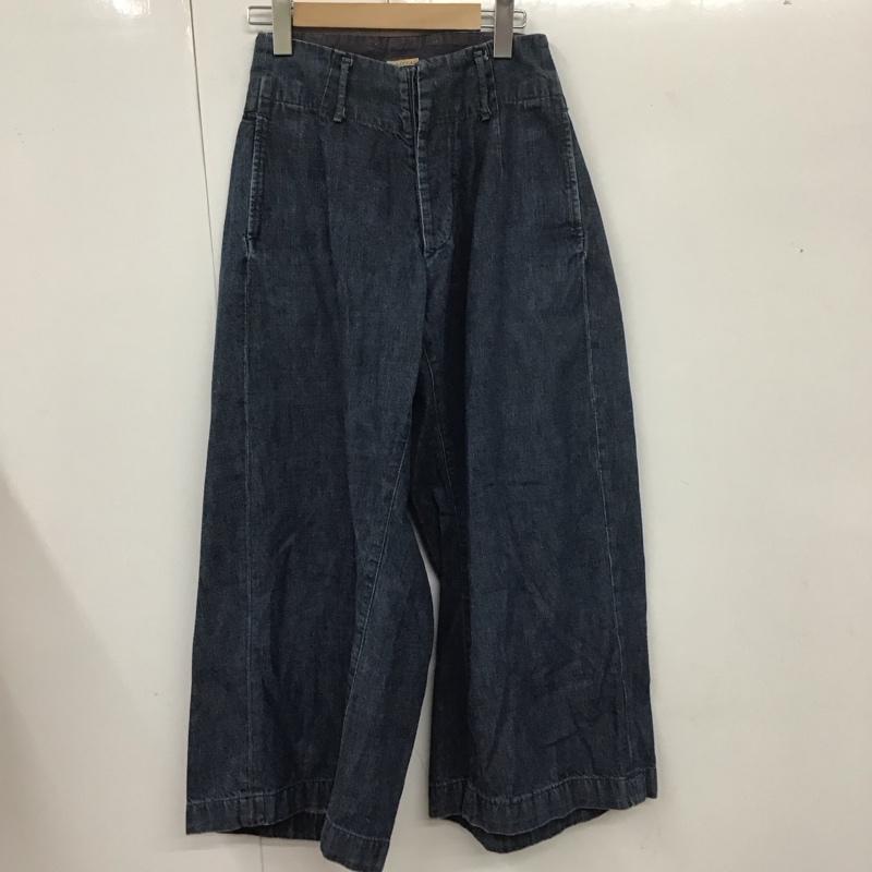 キャピタル KAPITAL パンツ デニム、ジーンズ ワイドパンツ ガウチョパンツ XS 無地 青 / ブルー /  レディース USED 古着 中古 10113664