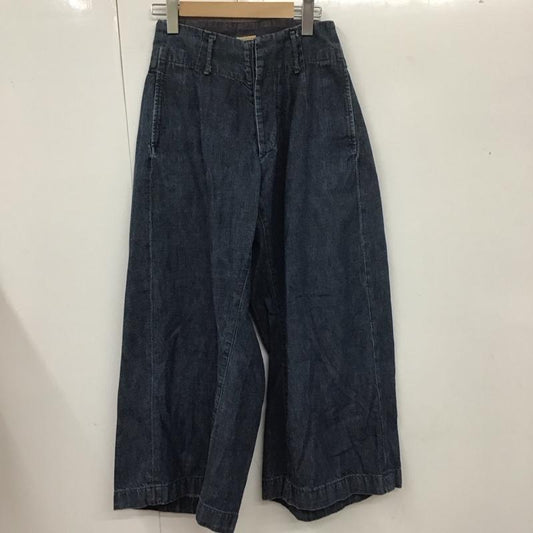 キャピタル KAPITAL パンツ デニム、ジーンズ ワイドパンツ ガウチョパンツ XS 無地 青 / ブルー /  レディース USED 古着 中古 10113664