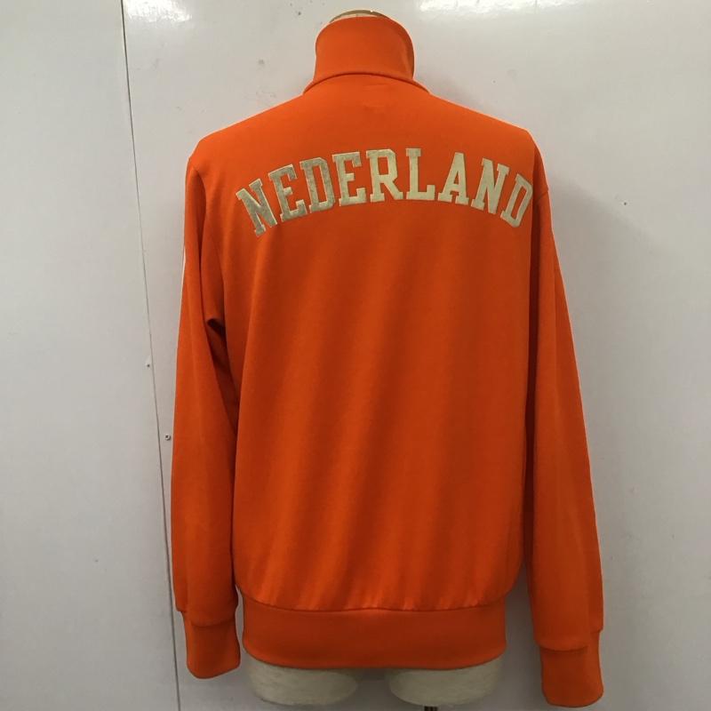アディダス adidas ジャケット、上着 ジャンパー、ブルゾン 705766 オランダ代表 ジャージ ジップアップジャケット カジュアルジャケット L ロゴ、文字 橙 / オレンジ /  メンズ USED 古着 中古 10107095
