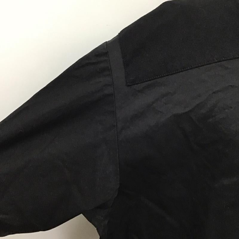 オープニング セレモニー OPENING CEREMONY シャツ、ブラウス 長袖 長袖シャツ カジュアルシャツ ノーカラーシャツ プルオーバー L 無地 黒 / ブラック /  メンズ USED 古着 中古 10111664