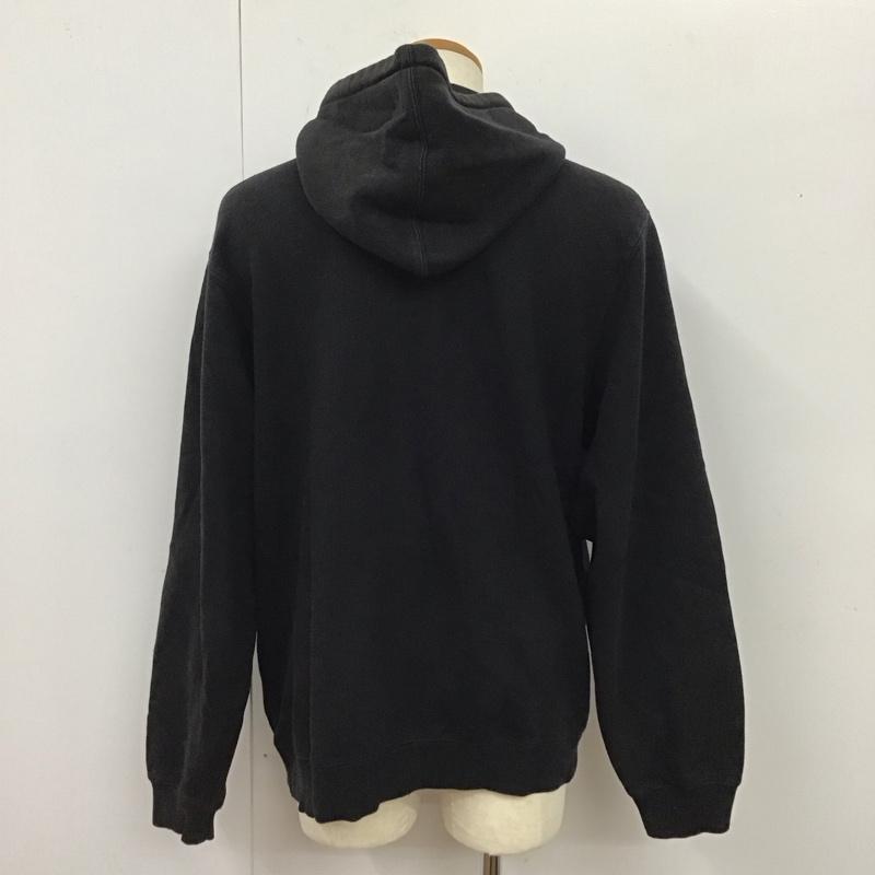 ステューシー STUSSY パーカー 長袖 長袖パーカー フード付きパーカー プリントスウェット トレーナー L ロゴ、文字 黒 / ブラック /  メンズ USED 古着 中古 10117654