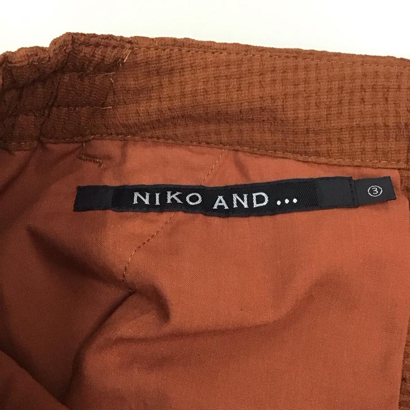 ニコアンド niko and... パンツ スラックス H212ML17TO イージーパンツ M 無地 茶 / ブラウン /  メンズ USED 古着 中古 10112393