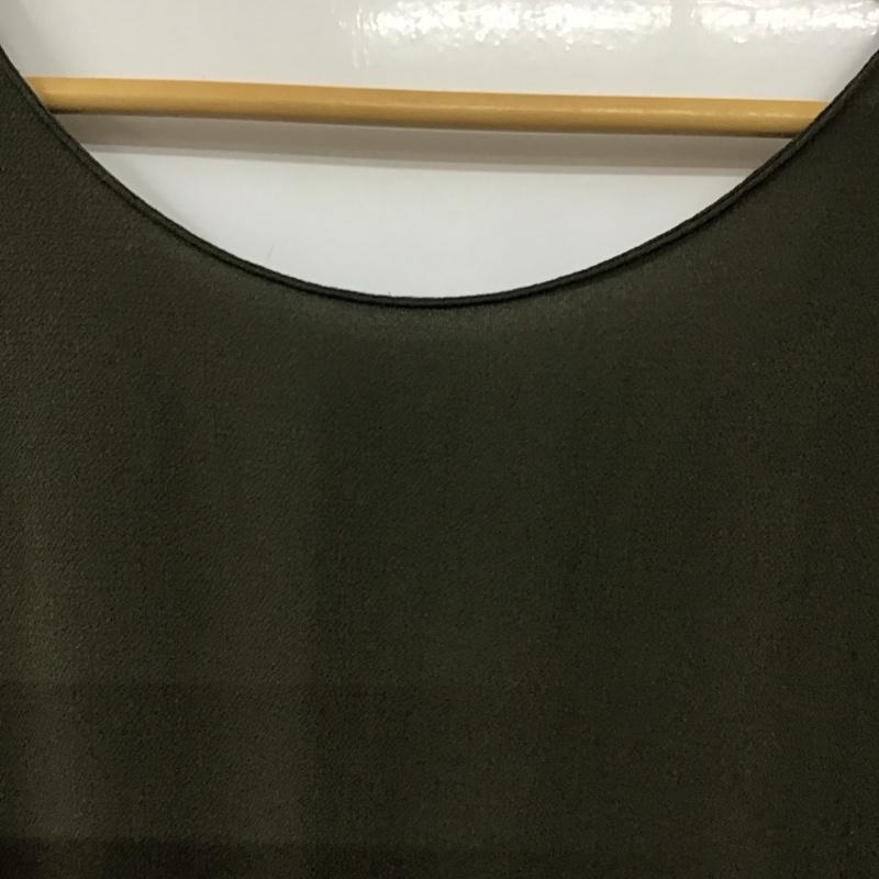 ザラベーシック ZARA BASIC ワンピース・ドレス・オールインワン ワンピース・ドレス・オールインワン オールインワン ノースリーブ ワイドパンツ S 無地 カーキ / カーキ /  レディース USED 古着 中古 10141297