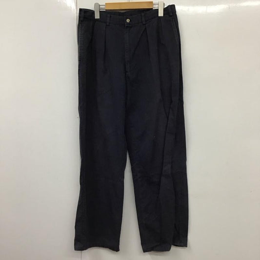 チャップス CHAPS パンツ チノパン チノパン ワイドパンツ カジュアルパンツ 無地 紺 / ネイビー /  メンズ USED 古着 中古 10131343