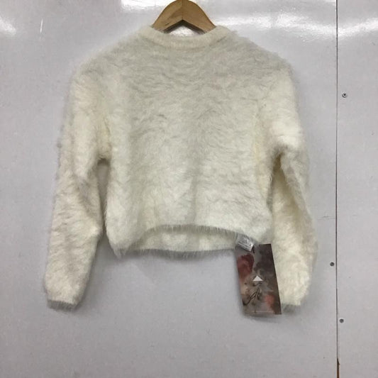 アビトーキョー ABITOKYO ニット、セーター 長袖 長袖ニットカットソー クルーネック セーター FREE 無地 白 / ホワイト /  レディース USED 古着 中古 10147695