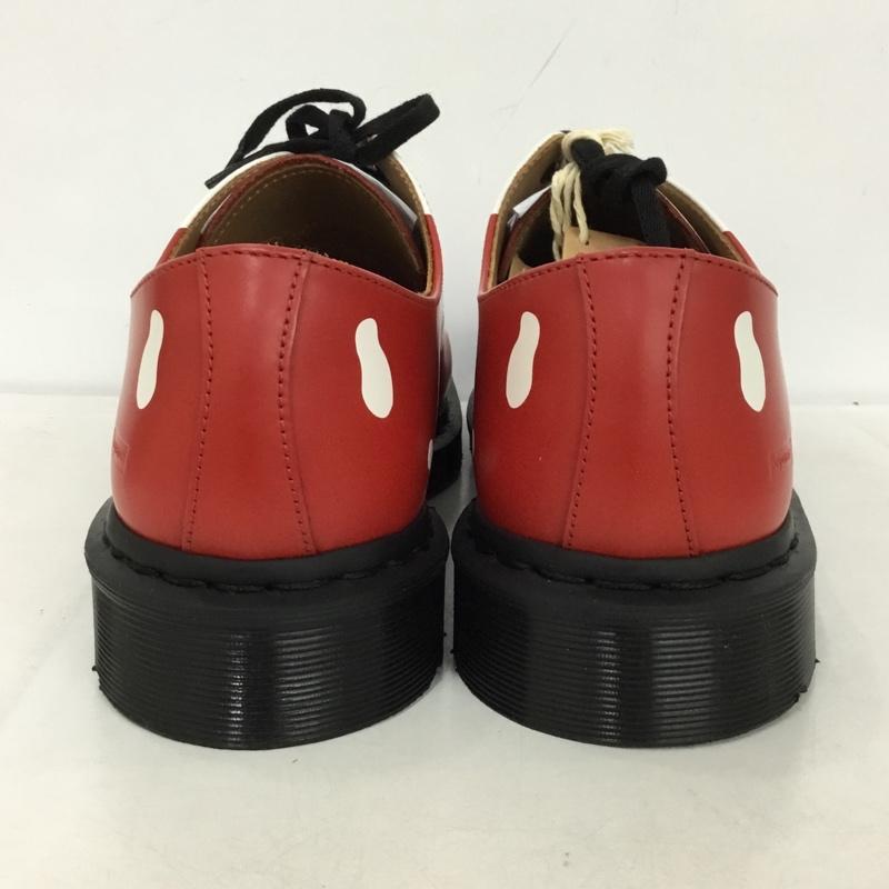 ドクターマーチン Dr.Martens 革靴 革靴 3アイ シューズ Supreme UK10 箱有 スカル US：11  赤 / レッド / X 白 / ホワイト /  メンズ USED 古着 中古 10149224