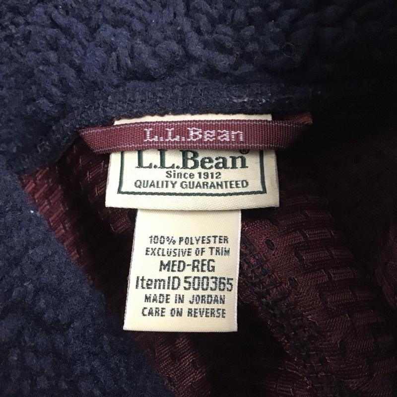 エルエルビーン L.L.Bean ジャケット、上着 ジャケット、ブレザー ジップアップジャケット ジャンパー ジャケット ボアジャケット アウター M ロゴ、文字 紺 / ネイビー /  メンズ USED 古着 中古 10122152