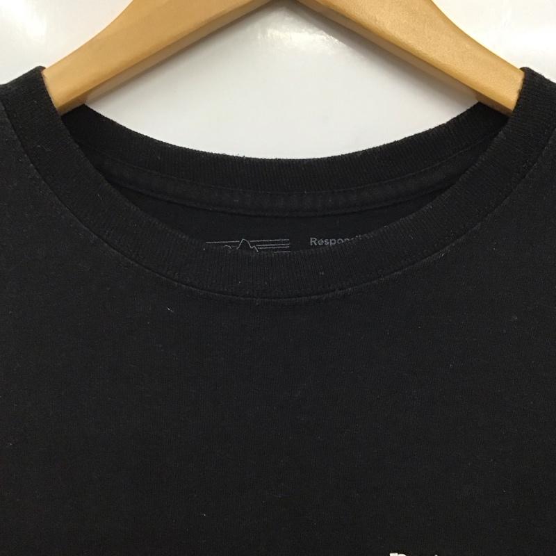 パタゴニア patagonia Tシャツ 長袖 39161fa19 長袖カットソー プリントTシャツ S プリント 黒 / ブラック /  メンズ USED 古着 中古 10131553