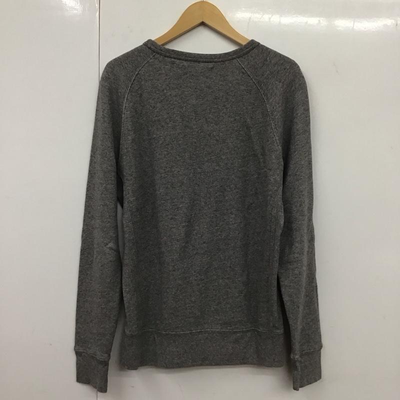リーバイス Levi s トレーナー 長袖 長袖トレーナー スウェット クルーネック プルオーバー S 無地 灰 / グレー /  メンズ USED 古着 中古 10131964