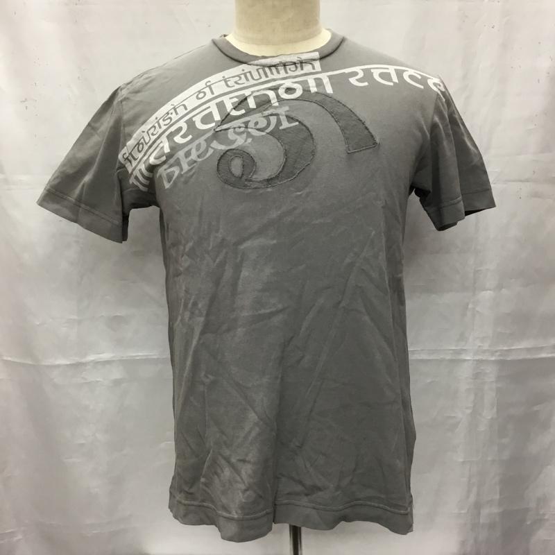 ディーゼル DIESEL Tシャツ 半袖 M プリント 灰 / グレー /  メンズ USED 古着 中古 10106490
