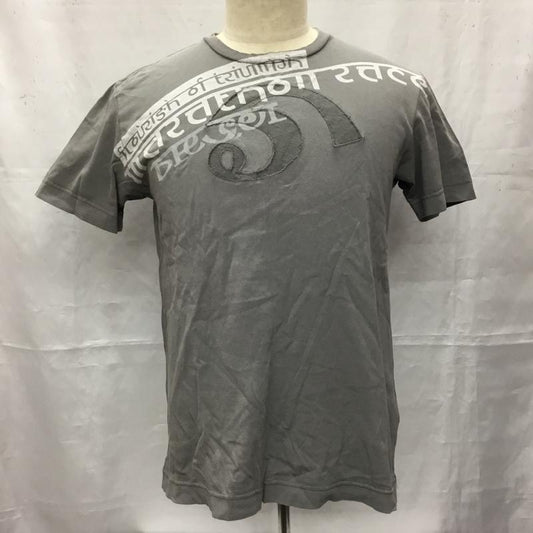 ディーゼル DIESEL Tシャツ 半袖 M プリント 灰 / グレー /  メンズ USED 古着 中古 10106490