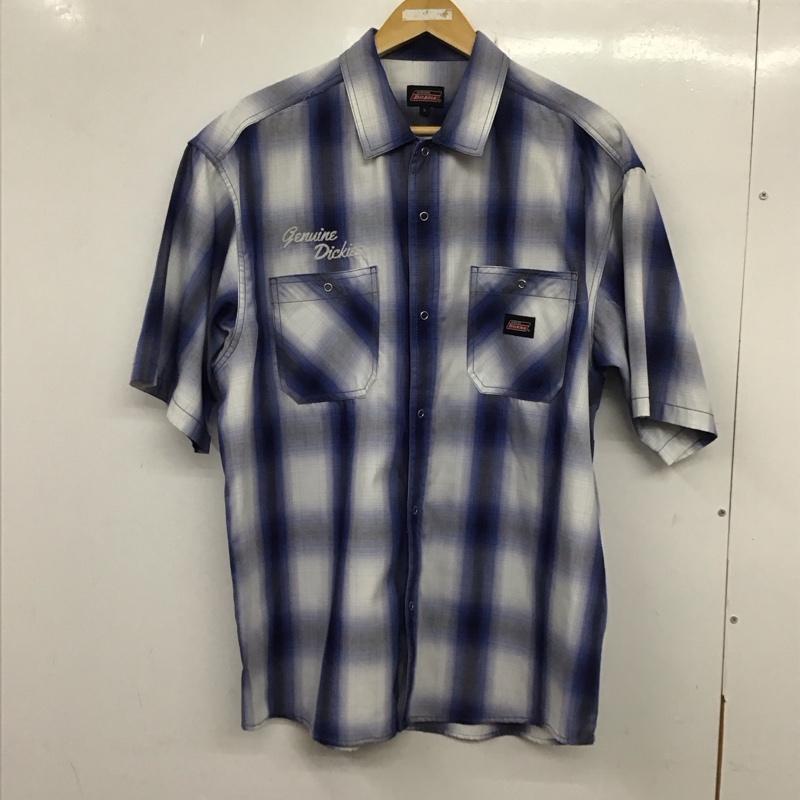 ディッキーズ Dickies シャツ、ブラウス 半袖 半袖シャツ チェックシャツ カラーシャツ L チェック マルチカラー / マルチカラー /  メンズ USED 古着 中古 10136865