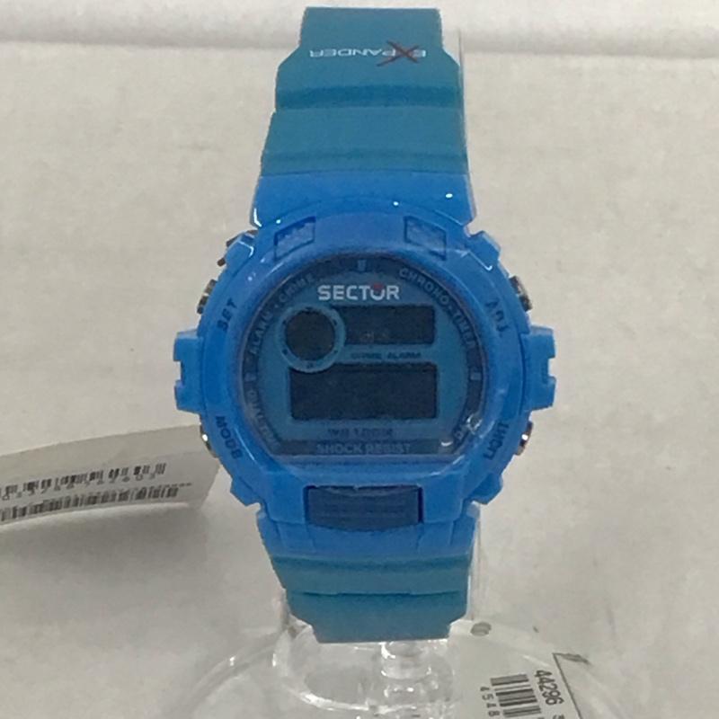 セクター SECTOR 腕時計 デジタル R3251172014 ロゴ、文字 水色 / ライトブルー /  メンズ USED 古着 中古 10135264