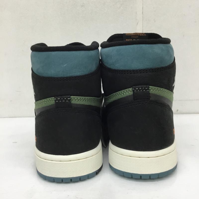 ナイキ NIKE スニーカー スニーカー DB2889-003 Nike Air Jordan 1 Element GORE-TEX Noise Aqua and Light Olive エアジョーダン１ 25.0cm ロゴ、文字 黒 / ブラック / X 緑 / グリーン / X 青 / ブルー /  メンズ USED 古着 中古 10112691