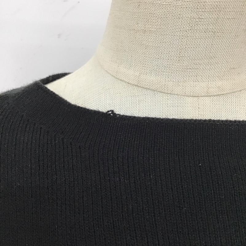 アズールバイマウジー AZUL BY MOUSSY ワンピース ロングスカート 250EAB73-022H BOTTLE NECK BLOUSING OP ニットワンピース M 無地 黒 / ブラック /  レディース USED 古着 中古 10112023