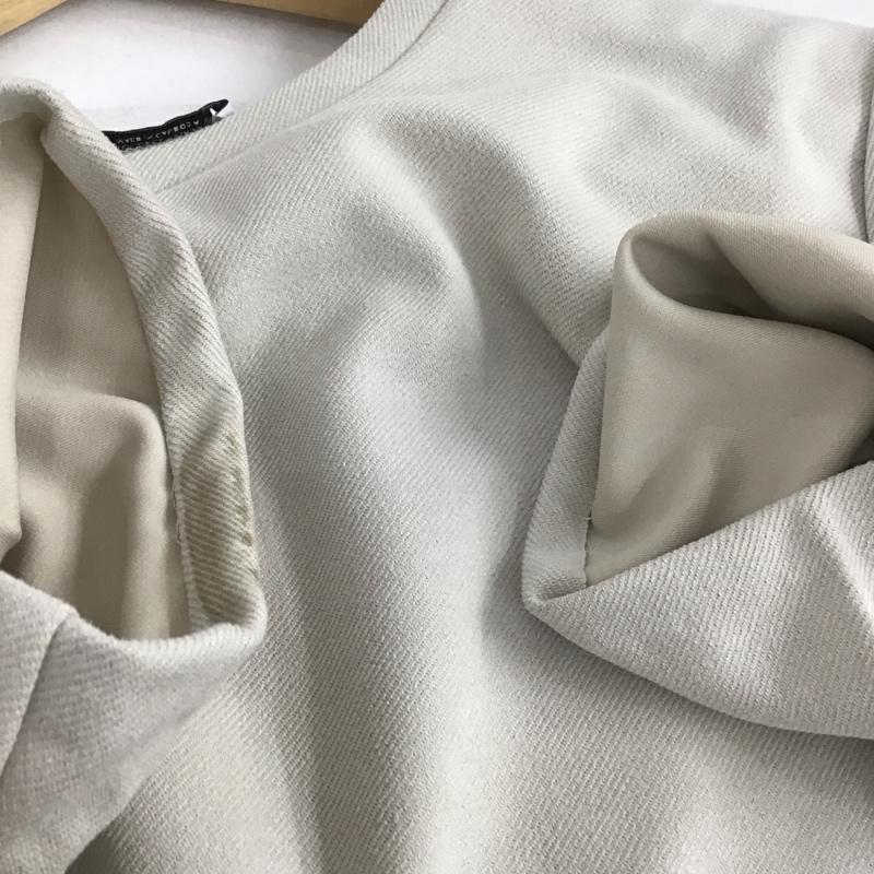 ザラ ZARA ワンピース ミニスカート L 無地 ベージュ / ベージュ /  レディース USED 古着 中古 10148781