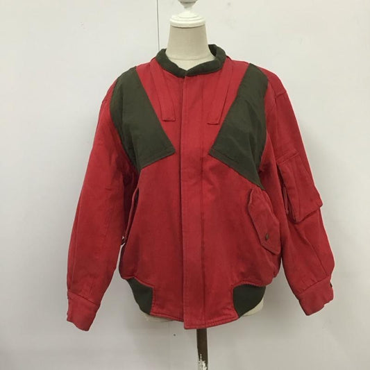 ピンクハウス PINK HOUSE ジャケット、上着 ジャンパー、ブルゾン 11PJ ノーカラー M 無地 赤 / レッド / X 茶 / ブラウン /  レディース USED 古着 中古 10125815
