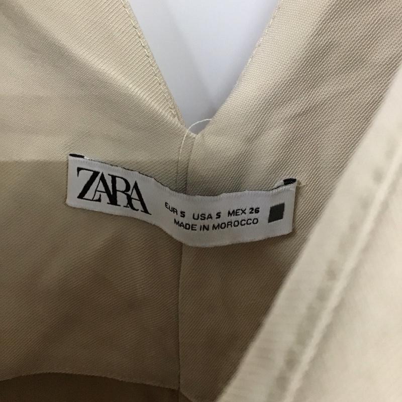 ザラ ZARA サロペット・オーバーオール サロペット、オーバーオール 3203/810/711 ダーツディティールワイドオーバーオール S 無地 ベージュ / ベージュ /  レディース USED 古着 中古 10130512