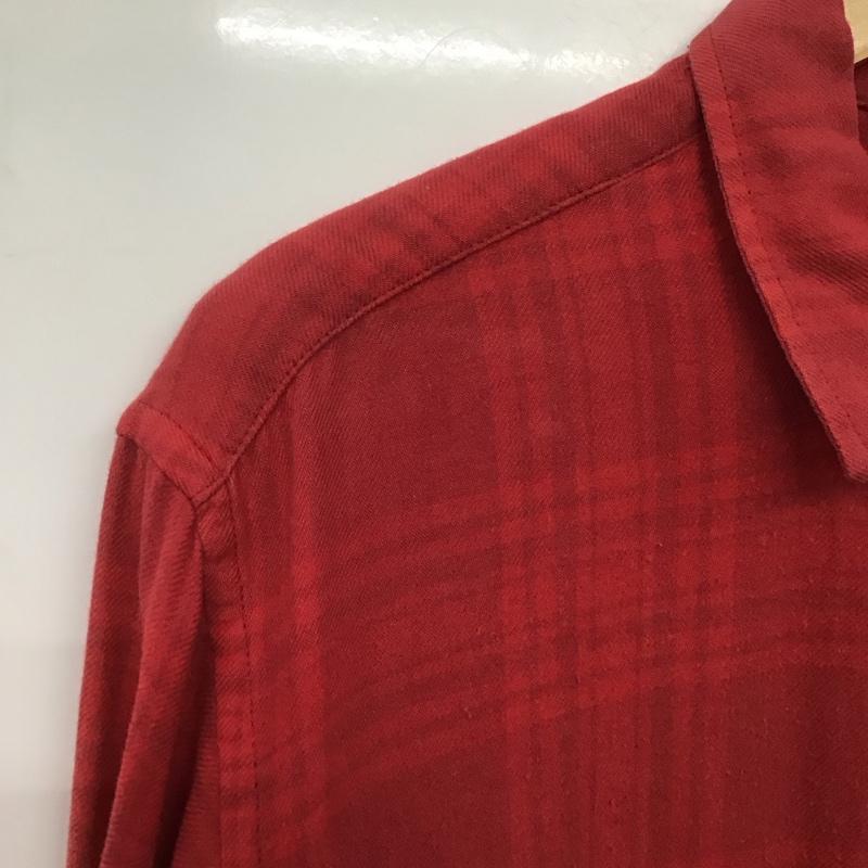 シュプリーム Supreme シャツ、ブラウス 長袖 長袖シャツ チェックシャツ カラーシャツ L チェック 赤 / レッド /  メンズ USED 古着 中古 10140851