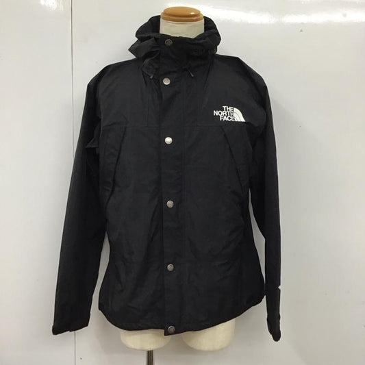 ザノースフェイス THE NORTH FACE ジャケット、上着 ジャンパー、ブルゾン np12135 マウンテンレインテックスジャケット ジップアップジャケット アウター L ロゴ、文字 黒 / ブラック /  メンズ USED 古着 中古 10114678