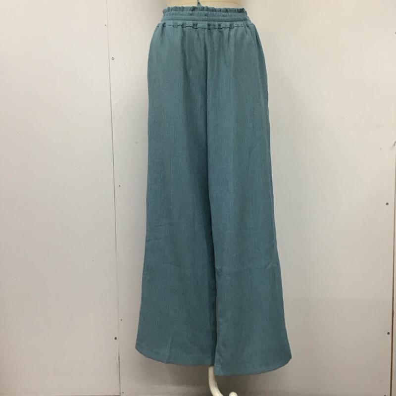 ニコアンド niko and... ボトムス ボトムス NKN43546FL イージーパンツ L 無地 水色 / ライトブルー /  レディース USED 古着 中古 10118704