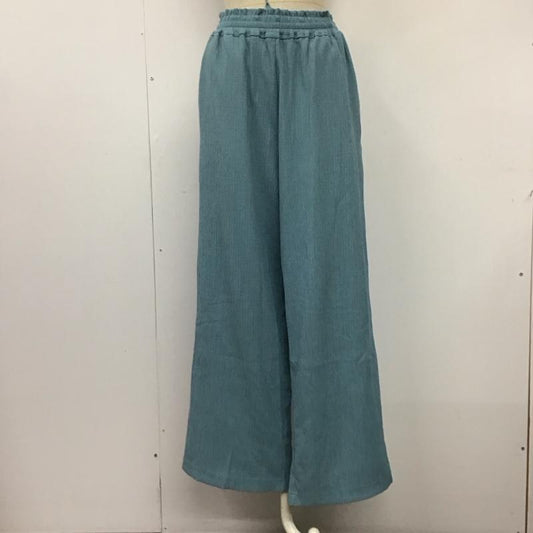 ニコアンド niko and... ボトムス ボトムス NKN43546FL イージーパンツ L 無地 水色 / ライトブルー /  レディース USED 古着 中古 10118704