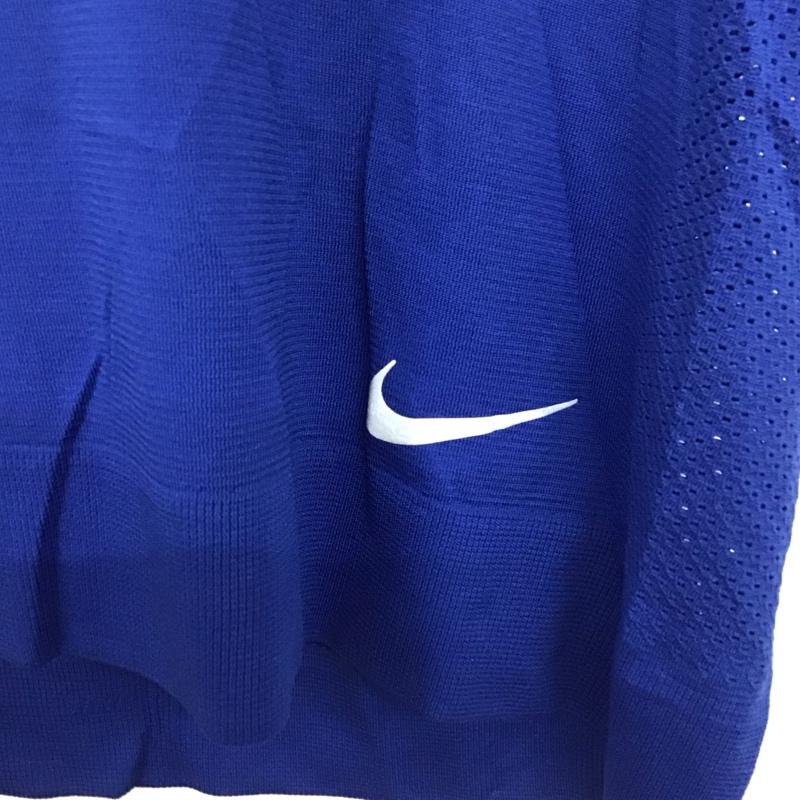 ナイキ NIKE Tシャツ 半袖 AT0579-438 DRI-FIT メッシュ タグ付き M ワンポイント 青 / ブルー /  レディース USED 古着 中古 10135606