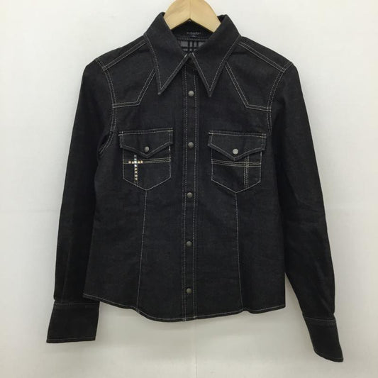 バーバリー BURBERRY シャツ、ブラウス 長袖 38  黒 / ブラック /  レディース USED 古着 中古 10137781