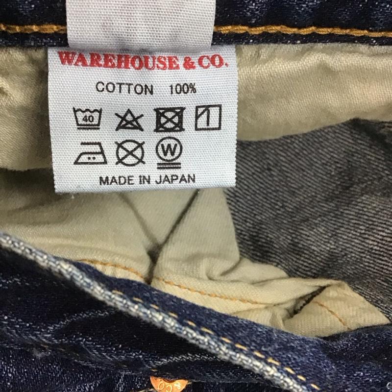 ウエアハウス WAREHOUSE パンツ デニム、ジーンズ デニムパンツ ストレートパンツ ワイドパンツ カジュアルパンツ 36 無地 インディゴ / インディゴ /  メンズ USED 古着 中古 10107005