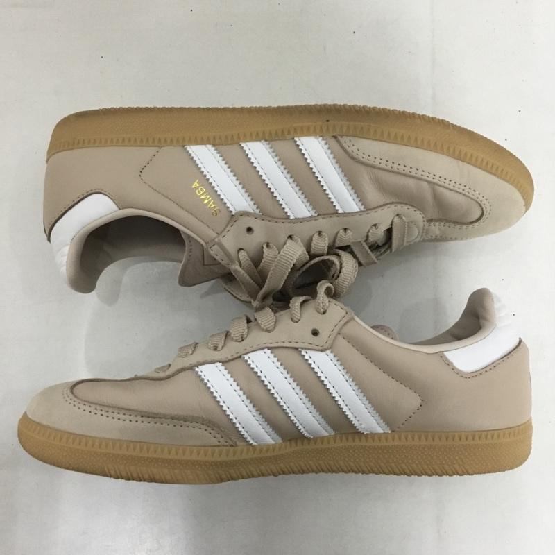 アディダス adidas スニーカー スニーカー IE6523 SAMBA OG W 24cm 24.0cm ロゴ、文字 ベージュ / ベージュ /  レディース USED 古着 中古 10141604
