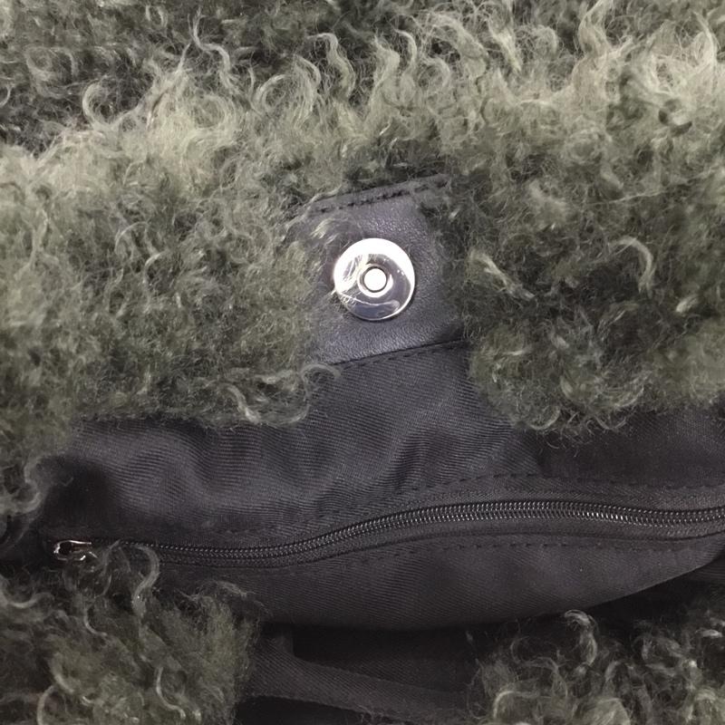 ラディエイト Radiate トートバッグ トートバッグ バイカラーファー ボアハンドバッグ 無地 カーキ / カーキ / X 黄 / イエロー /  レディース USED 古着 中古 10143777