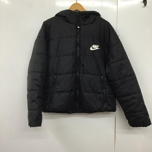 ナイキ NIKE ジャケット、上着 ジャンパー、ブルゾン DJ6996-010 中綿ジャケット XL ロゴ、文字 X プリント 黒 / ブラック /  レディース USED 古着 中古 10142756